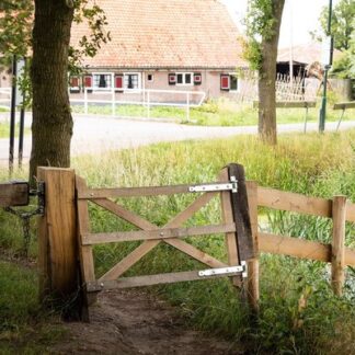 Gartentor Rahmen aus Eiche 90x100cm*