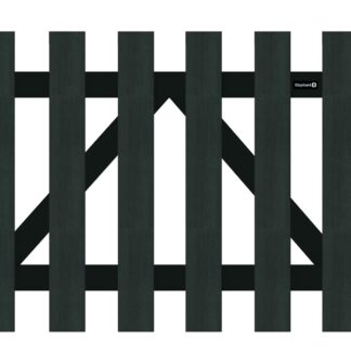 Gartentor Staketenzaun Tor Kunststoffzaun Staketenzaun WPC 80x100cm*