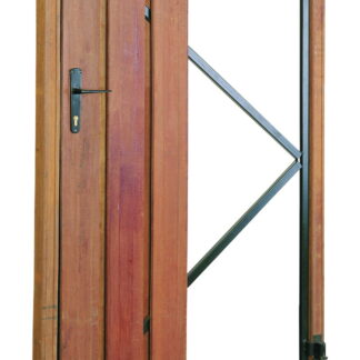 Gartentor Torrahmen Schwarz einstellbar 90x155cm*