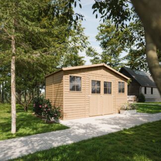 Gerätehaus Gartenhaus Kiefernholz 199x401x246cm*