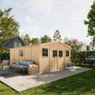 Gerätehaus Gartenhaus Kiefernholz 493x401x246cm*