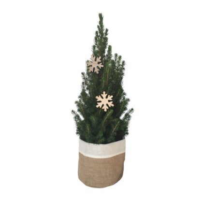 Geschmückter Mini-Weihnachtsbaum, Beige*