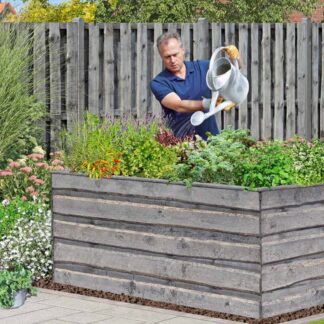 Hochbeet NATURA XL 94x184x82cm grau*