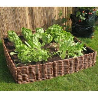Hochbeet aus Weidengeflecht 100x100x40cm*
