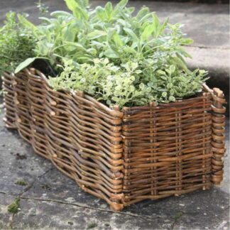 Hochbeet aus Weidengeflecht 100x35x35cm*