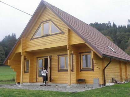 Holzhaus Ferienhäuser Blockhaus 8.8x7.8m (94mm)*