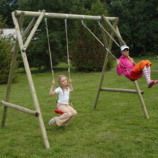 Holzschaukel Spielgerät Holz 370x210x230cm*