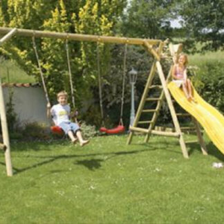 Holzschaukel Spielgeräte Antoni mit Rutsche*