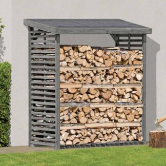 Kaminholzregal FLAMMO L ohne Rückwand, grau*