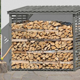 Kaminholzregal FLAMMO XL, ohne Rückwand, grau*