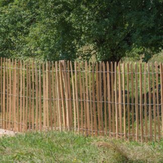 Kastanienzaun Staketenzaun Akazienholz / Robinie 1,00x5m (8/9cm)*