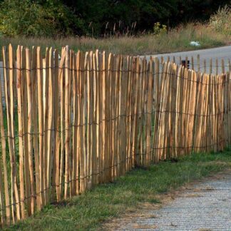 Kastanienzaun Staketenzaun Haselnuss 1,20x5m (4/5cm)*