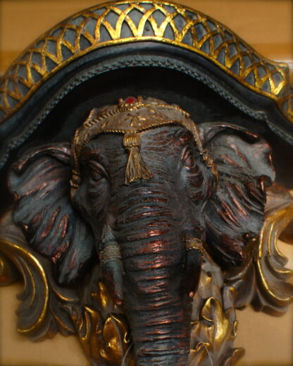 Konsole, Wandkonsol​e, indisch Rega​lträger, Elefant des Maharadja Regal INDIEN*