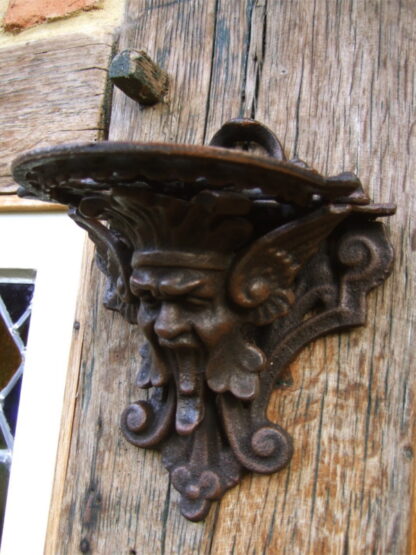 Konsole mit Mittelalter Fratze, Regalstützen für Regal, Gargoyle Kerzenhalter*