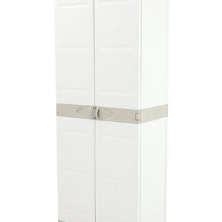 Kunststoffschrank Lagerschrank grau 70x176cm mit 4 Einlegeböden*