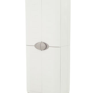 Kunststoffschrank grau 70x184cm mit 4 Einlagen*