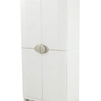 Kunststoffschrank grau 90x184cm mit 4 Einlagen*