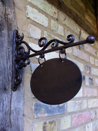 Ladenschild, Hausschild oval- Schild für Hausnummer, Namenschild Ausleger 18x13*