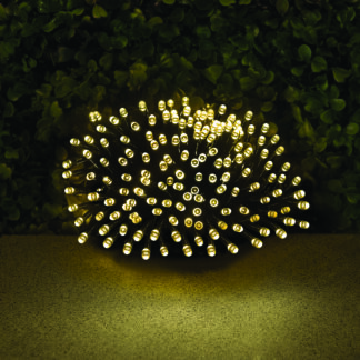 Lichterkette Solar 240 LED warmweiß L22m