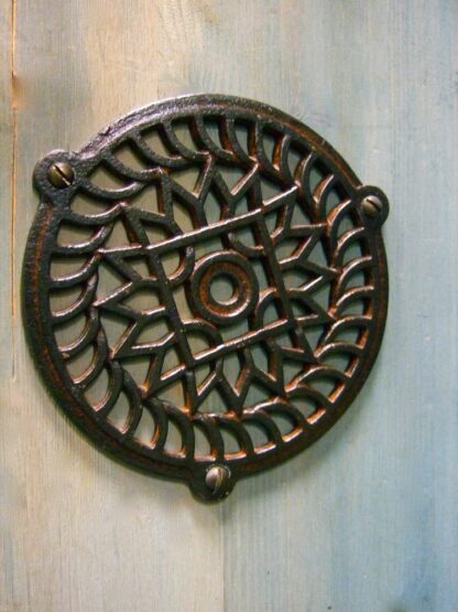 Luftgitter für Kamine, Kamin-Lüftungsgitter, Warmluft Gitter rund (16 cm)*