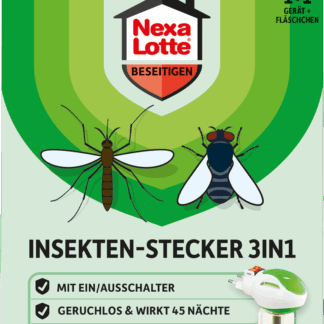 Nexa Lotte Insekten-Stecker 3in1 1 Gerät+35ml*