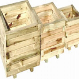 Pflanzkasten holz viereckig set*