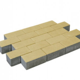 Pflastersteine beton gelb 21x10,5x8cm (m2)*