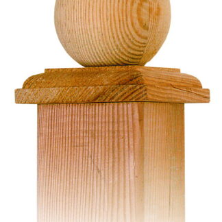 Pfostenkappen Holz Kugel 100mm*
