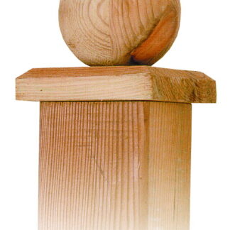 Pfostenkappen Holz Kugel 80mm*