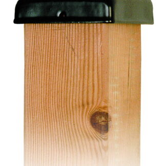 Pfostenkappen schwarz Flach 71mm*