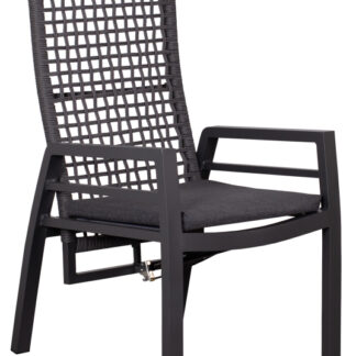 Relaxsessel Lucena Alu/Textilene inkl. Sitzkissen anthrazit*