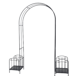 Rosenbogen mit 2 Pflanzenständern B198xT40xH234cm