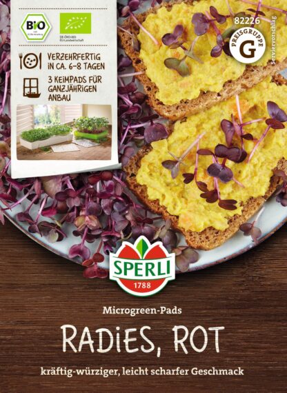 SPERLI BIO Microgreen-Pads Radies, Nachfüllpad*