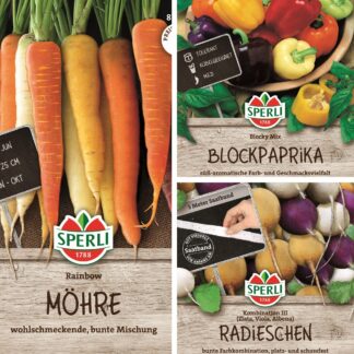 SPERLI Saatgut-Set "Bunte Gemüsevielfalt", 3 x Saatgut*