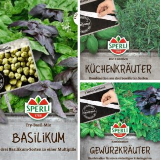 SPERLI Saatgut-Set "Der einfache Kräutergarten", 3 x Saatgut*
