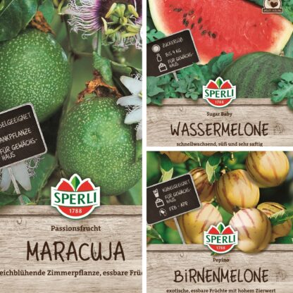 SPERLI Saatgut-Set "Exotische Früchte-Kollektion", 3 x Saatgut*