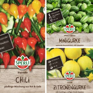 SPERLI Saatgut-Set "Exotischer Gemüsetraum", 3 x Saatgut*