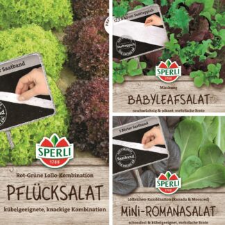 SPERLI Saatgut-Set "Frische Salatvielfalt - Easy Gardening", 3 x Saatgut*