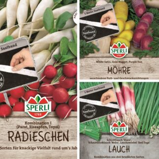 SPERLI Saatgut-Set "Gemüse Kombis - Easy Gardening", 3 x Saatgut*