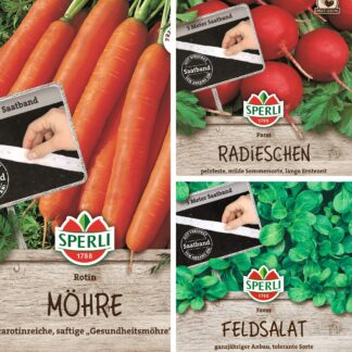 SPERLI Saatgut-Set "Gemüsevielfalt- Easy Gardening", 3 x Saatgut*