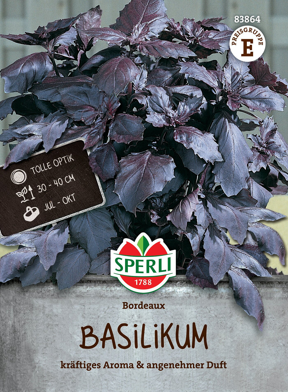 SPERLI's Basilikum-Samen 'Bordeaux'*