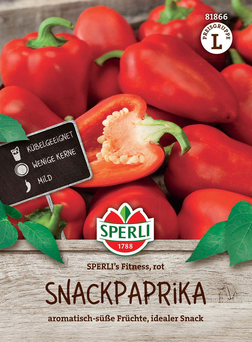 SPERLI's Snackpaprika-Samen 'Fitness', rot, F1*