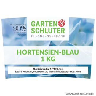 Schlüter's Hortensien-Blau - 1 kg Blaue Hortensien durch sauren Boden Lieferform: Kunststoffeimer*