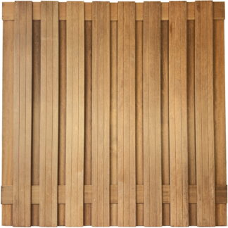 Sichtschutzzaun Dichtzaun Hartholz 180x180cm (19 Dielen)*