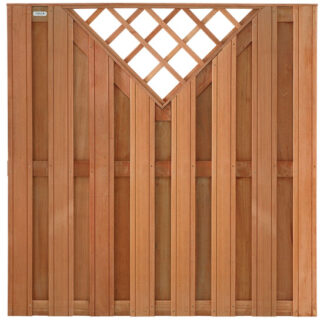 Sichtschutzzaun Hartholz V-Trellis 180x180cm A-Qualität*
