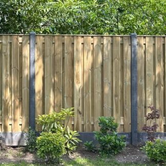 Sichtschutzzaun Holzzaun Betonzaun 200x190cm 21 Dielen*