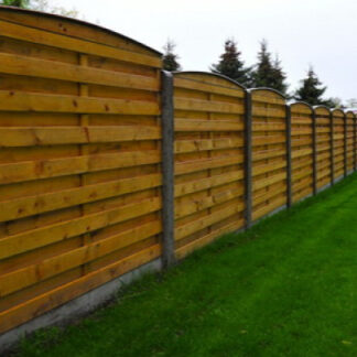 Sichtschutzzaun Holzzaun Betonzaun Bogen 220x197cm*
