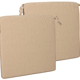 Sitzkissen 2er Set uni taupe ca. 50x50 cm*