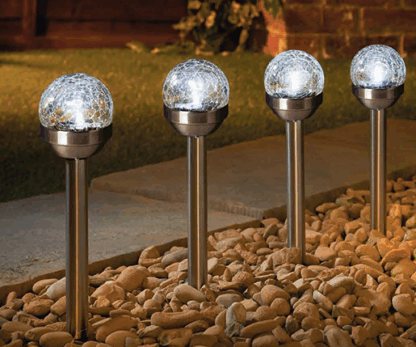 Solarball Gartenstecker Mini 4er Pack