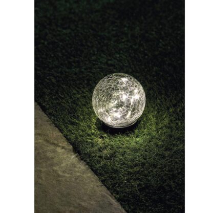 Solarkugel Crackle Glas Ø12cm 15 LEDs